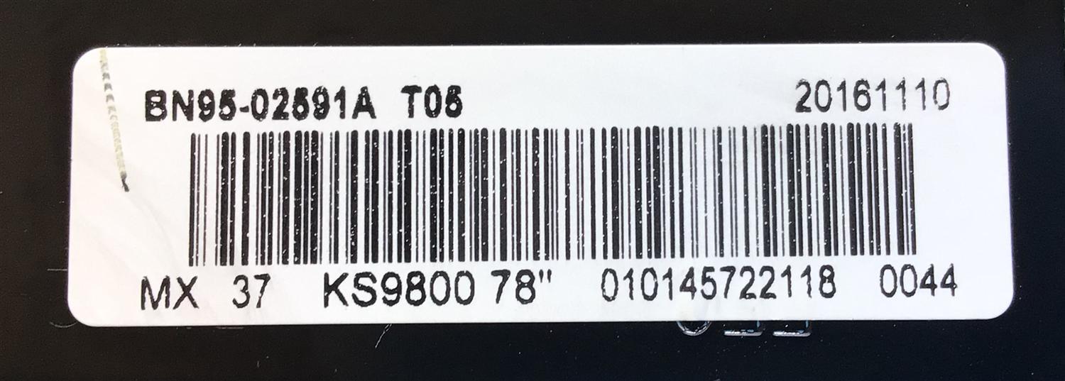 T-CON PARA TV SAMSUNG NUMERO DE PARTE BN95-02591A / BN97-10886A / PANEL CY-YK078FLLV1H /  MODELO UN78KS9800FXZA FA01 / UN78KS9800FXZA / UN78KS9800F - Imagen 2